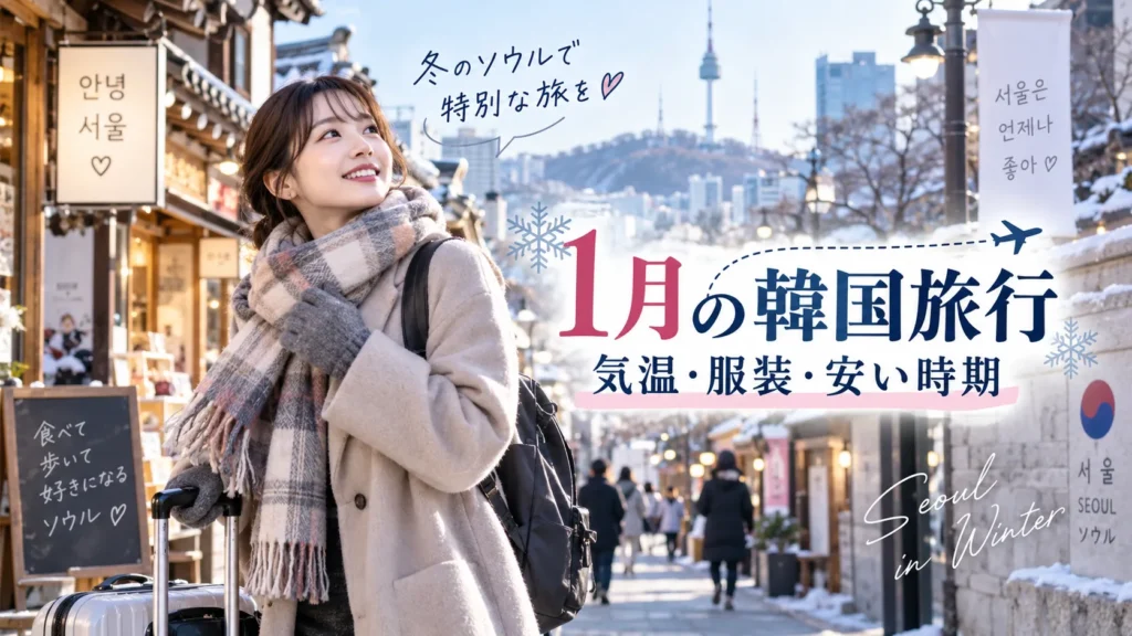 韓国旅行1月の気温・服装は?寒さ・雪・冬イベントを解説