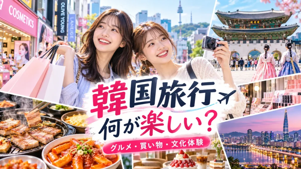 韓国旅行は何が楽しい？グルメ・買い物・文化体験を目的別に紹介