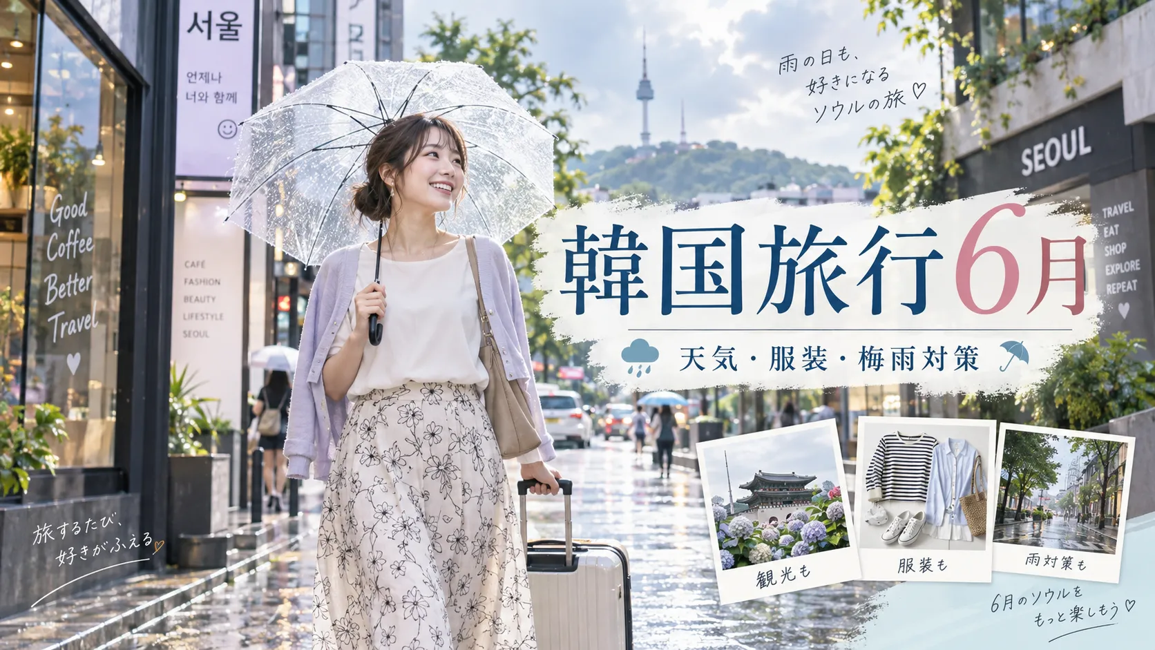 韓国旅行6月の天気・服装は？梅雨入り・雨の日対策・イベントを解説