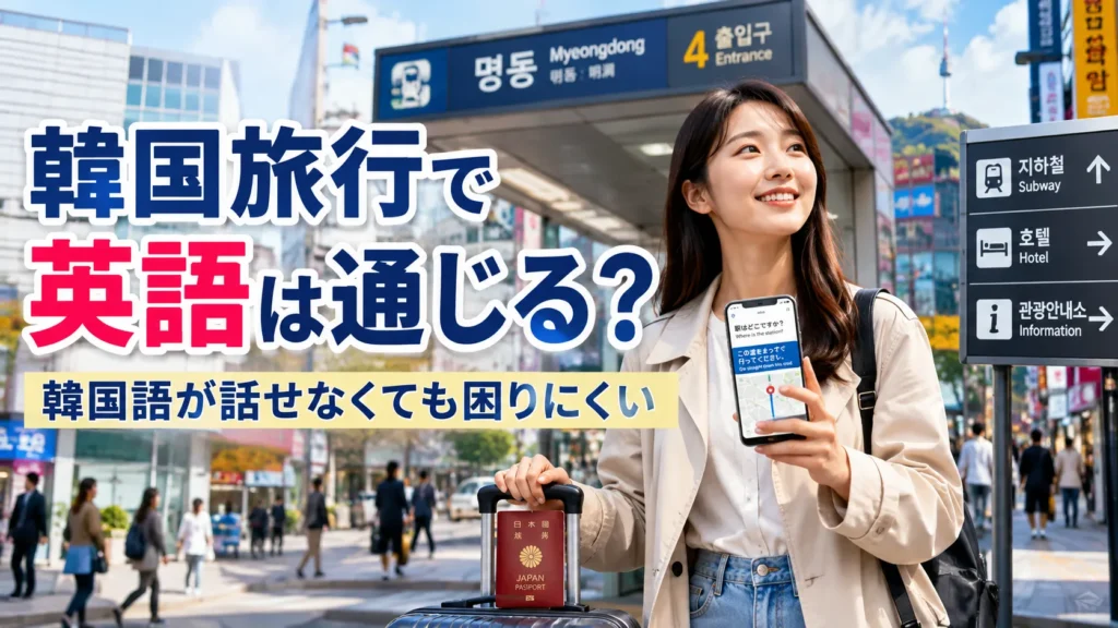 韓国旅行で英語は通じる?韓国語が話せなくても困りにくい場面と対策