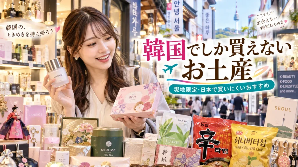韓国でしか買えないお土産は?現地限定・日本で買いにくい食品や雑貨を紹介