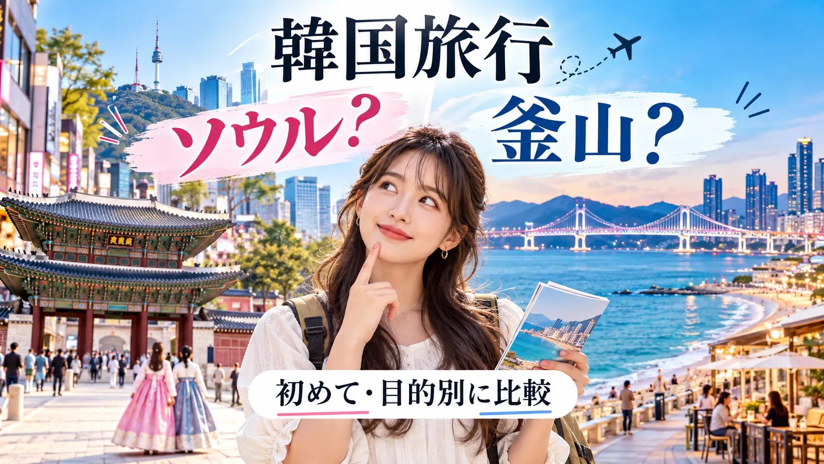 韓国旅行はソウルと釜山どっち？初めて・目的別に違いを比較