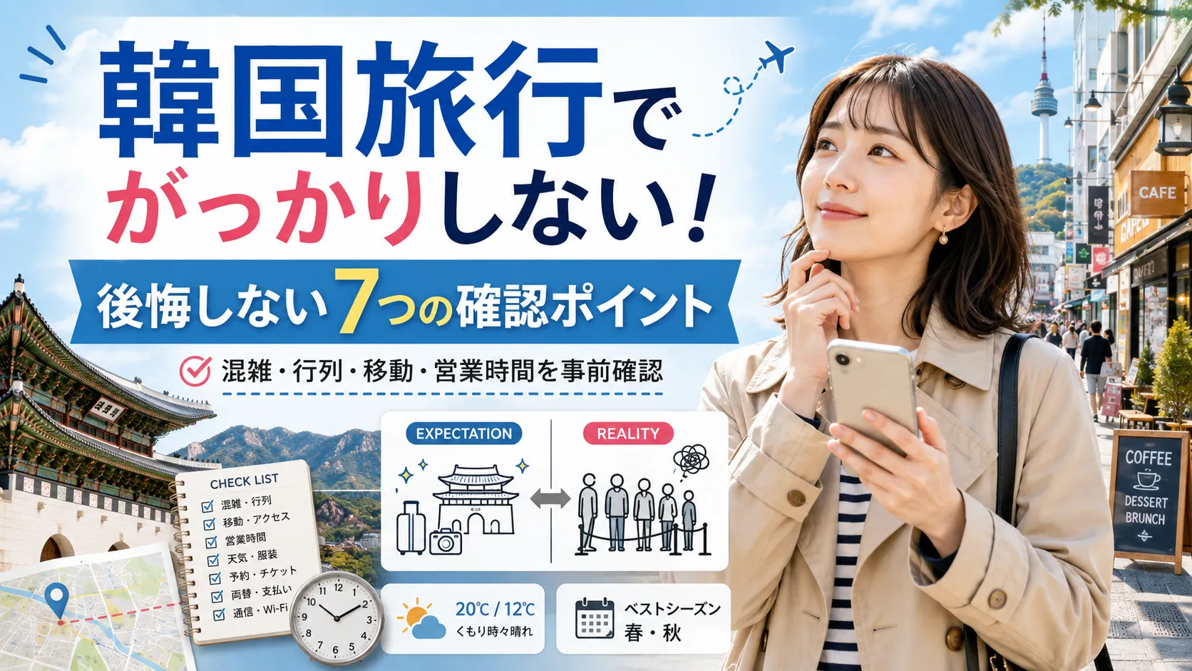 韓国旅行でがっかりする理由は？後悔しないための7つの確認ポイント