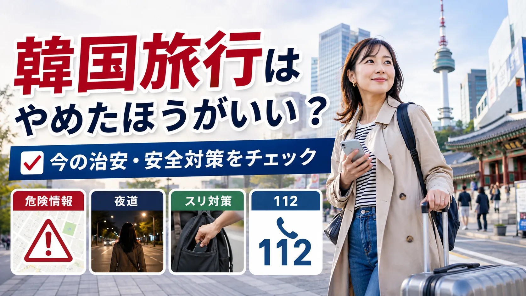 韓国旅行はやめたほうがいい？今の治安・危険情報と旅行前の安全対策
