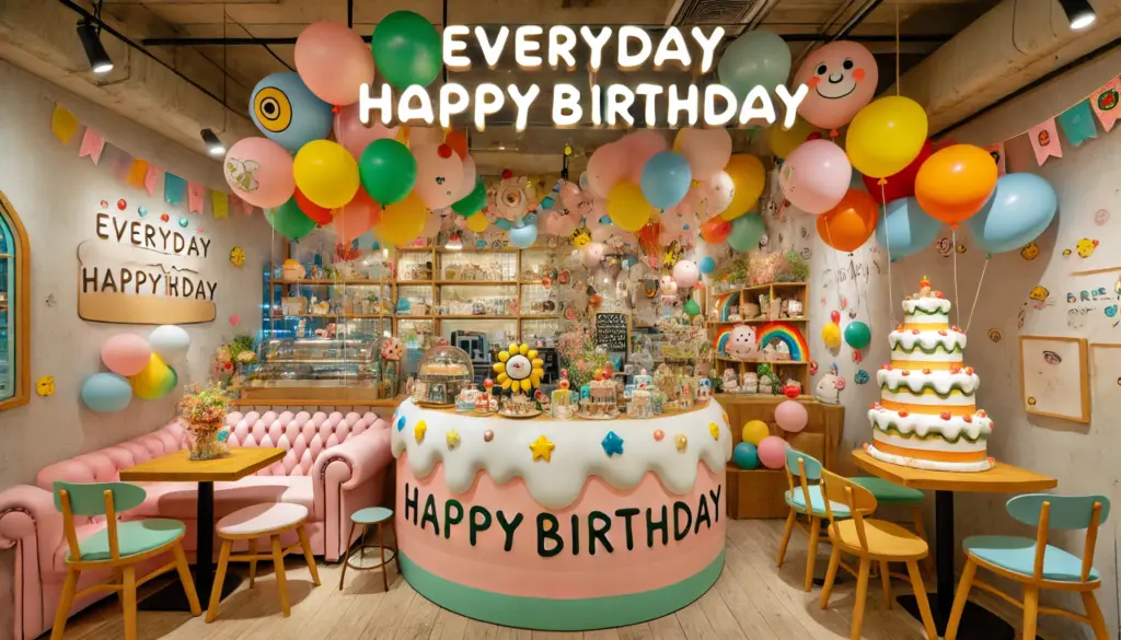 Everyday HappyBirthDay"（弘大）｜"毎日が誕生日"をコンセプトのかわいいカフェ