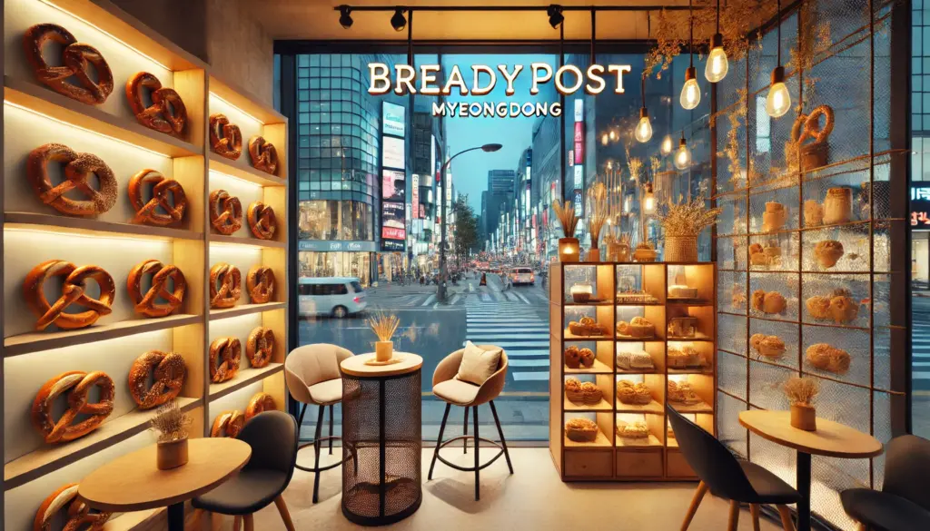 BREADYPOST 明洞店｜プレッツェルが有名な人気カフェ