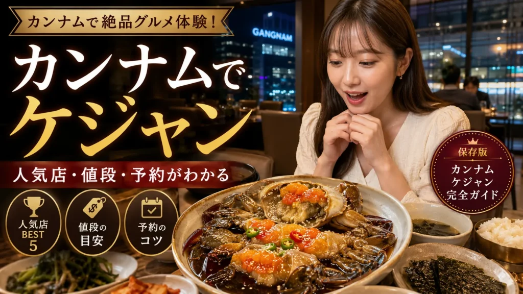 カンナムでケジャンを食べるならどこ?江南の人気店・値段・予約方法を解説