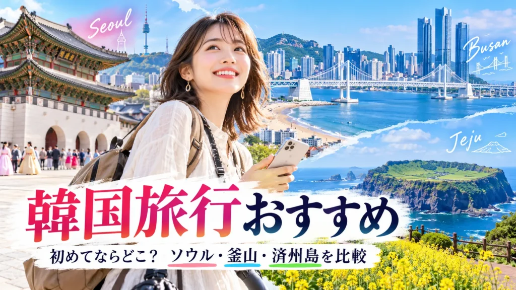 韓国旅行おすすめ観光地｜初めてならどこ？ソウル・釜山・済州島を目的別に比較